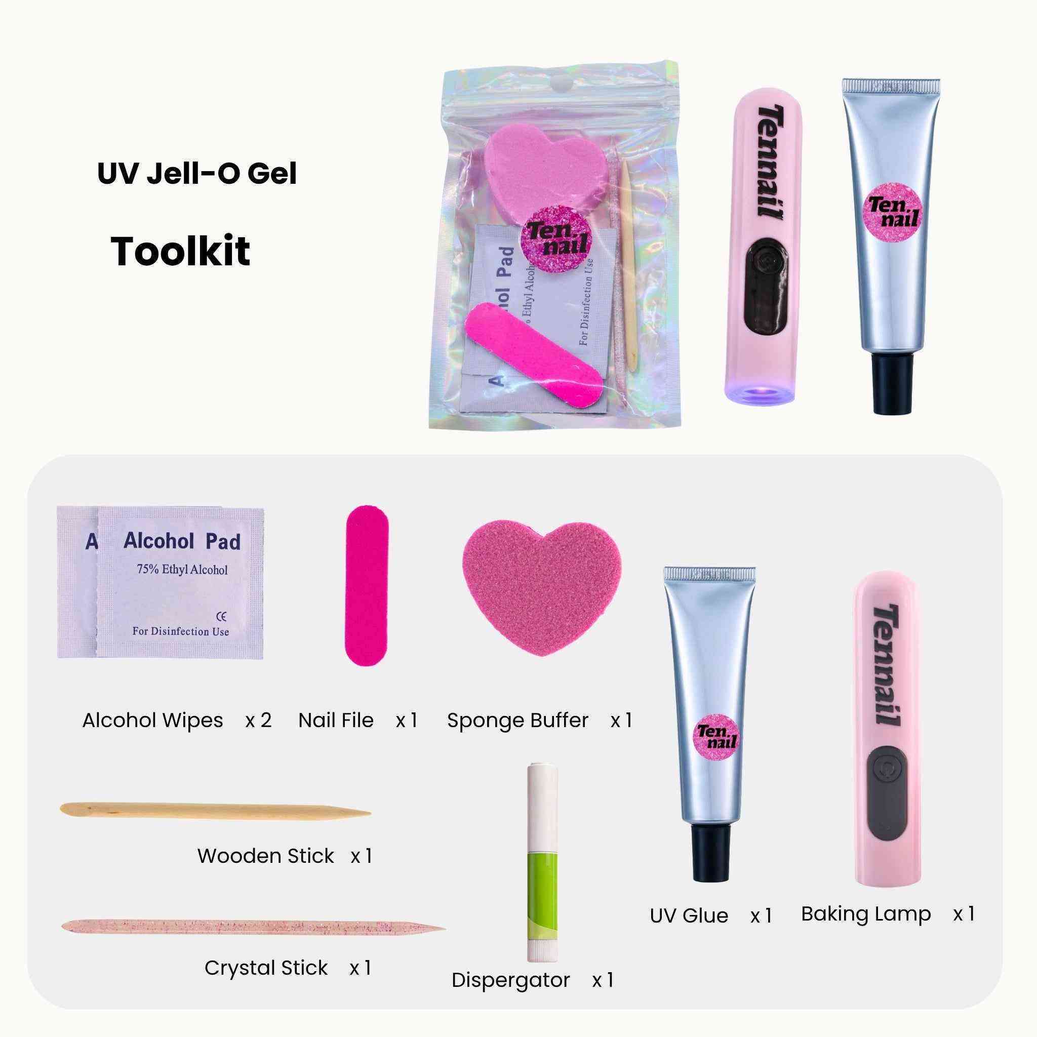 UV Glue | Nail Glue for Press on Nails reusable Press on nails by Tennail